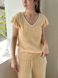 SNIDEL HOME/【Sorbet Touch Cool】フリルトップス/Tシャツ/カットソー